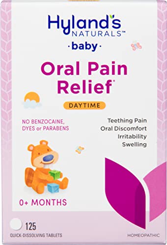 Hylands Naturals Baby Daytime Soothing Tablets with Chamomilla Natural Relief of Oral Discomfort Irritability and Swelling 125 Count 0 belly baby and beyond