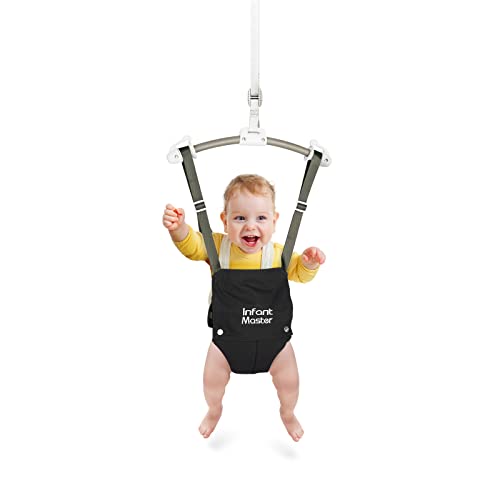 Infant Master Baby Doorway Jumpers Sturdy Johnny Jumper Adjustable 108 236 Strap Soft Baby Johnny Bouncer wSeat Bag Protable Doorway Jumper and Boucer for Baby Ideal Gift for Infant 0 belly baby and beyond