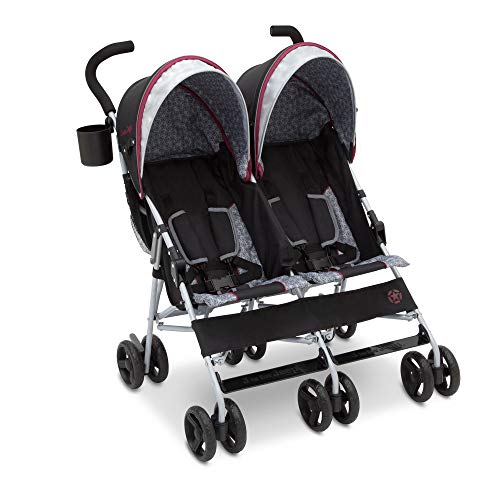 Jeep Scout Double Stroller Lunar Burgundy 0 belly baby and beyond