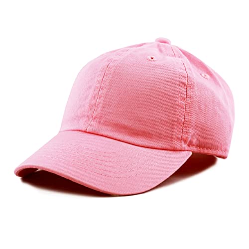 Kids Washed Low Profile Cotton and Denim UPF 50 Plain Baseball Cap Hat 0 belly baby and beyond