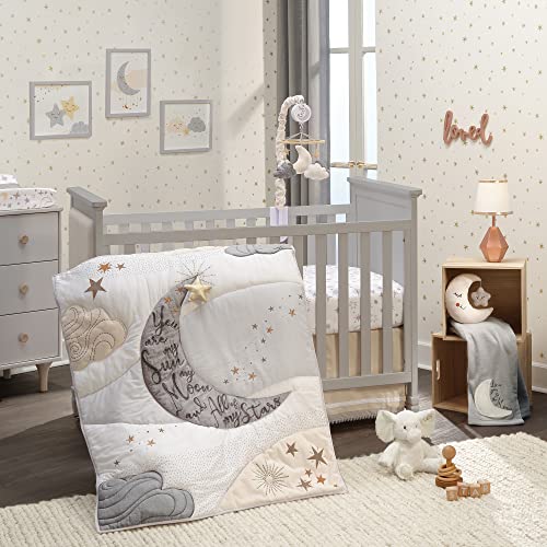 Lambs Ivy Goodnight Moon 3 Piece Celestial Nursery Baby Crib Bedding Set 0 belly baby and beyond