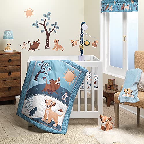 Lambs Ivy LAMCR Lion King Adventure 3 Piece Mini Crib Bedding Set Blue 790020 0 belly baby and beyond