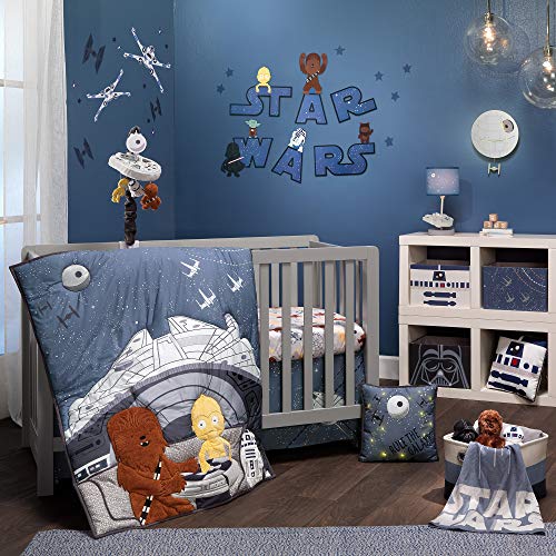 Lambs Ivy Star Wars Signature Millennium Falcon 4 Piece Baby Crib Bedding Set 0 belly baby and beyond
