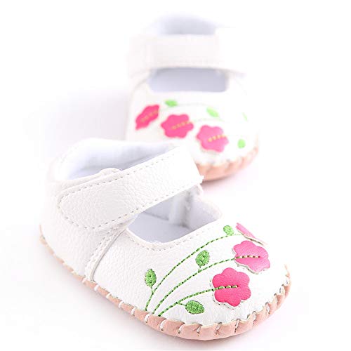 Meckior Infant Baby Girls Boys Handmade Princess Flats Toddler First Walkers Soft PU Leather Non Slip Crib Wedding Dress Shoes 0 belly baby and beyond
