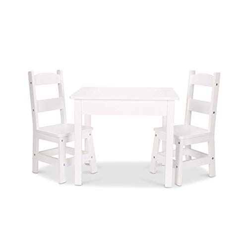 Melissa Doug Wooden Table Chairs White 0 belly baby and beyond