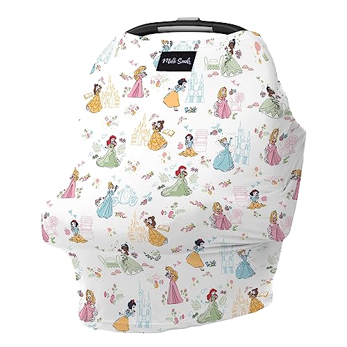 Milk Snob Original Disney Princess 5 in 1 Cover Added Privacy for Breastfeeding Baby Car Seat Carrier Stroller High Chair Shopping Cart Lounger Canopy Newborn Essentials Nursing Top 0 belly baby and beyond