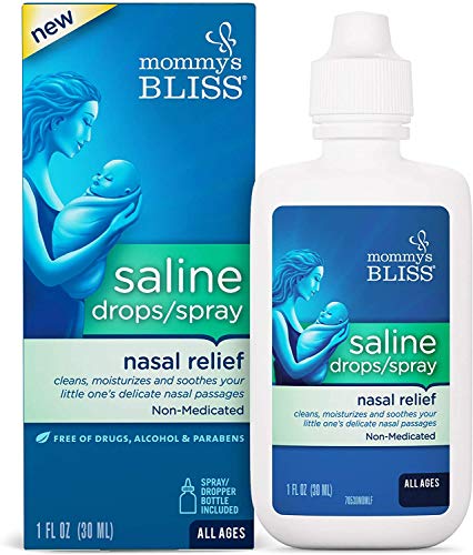 Mommys Bliss Saline DropsSpray Nasal Relief for Newborns Up 1 Fl Oz 0 belly baby and beyond