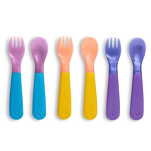 Munchkin ColorReveal Color Changing Toddler Forks and Spoons 6 Pack 0 belly baby and beyond