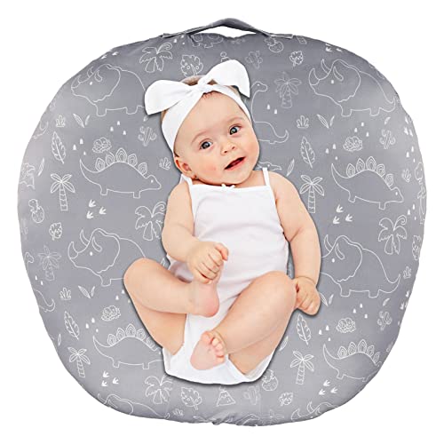 Newborn Lounger Cover Removable Cover Ultra Soft Comfortable Lounger Slipcover Removable Cover for Infant Lounger Pillow Dinosaur 0 belly baby and beyond