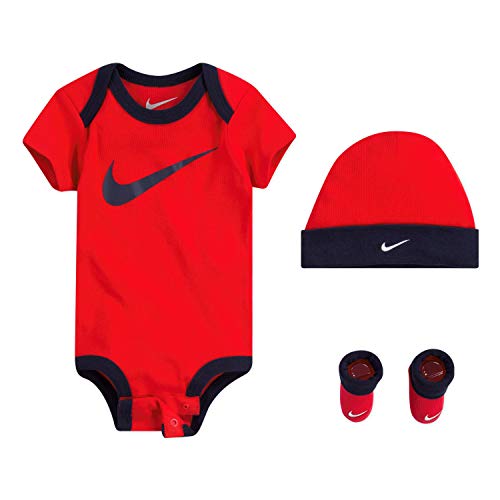 Nike Babys Bodysuit Hat and Booties 3 Piece Set 0 belly baby and beyond