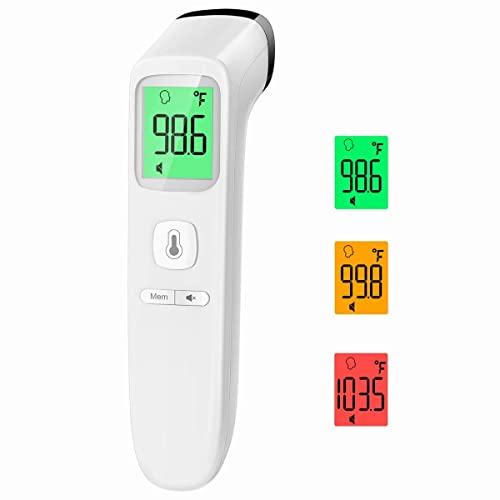 Non Contact Thermometer for Adults and Kids Accurate Thermometer with Fever Alarm 1S Reading Silent Mode FSAHSA Eligible Easy to Use for Babis Kids Elderly 0 belly baby and beyond