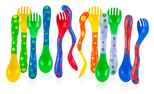 Nuby Spoons and Forks Colors May Vary 4 Count 0 belly baby and beyond