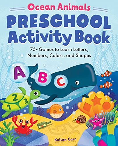 Ocean Animals Preschool Activity Book 75 Games to Learn Letters Numbers Colors and Shapes school skills activity books Paperback November 10 2020 0 belly baby and beyond