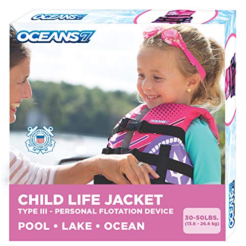 Oceans 7 Coast Guard Approved Infant Child Youth Life Jacket Vest Type III Vest PFD Personal Flotation Device 0 belly baby and beyond