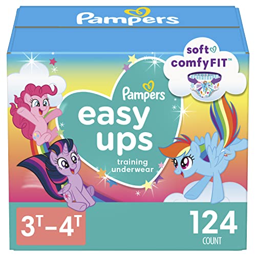 Pampers Easy Ups Training Pants Girls and Boys 3T 4T 124 Count 0 belly baby and beyond