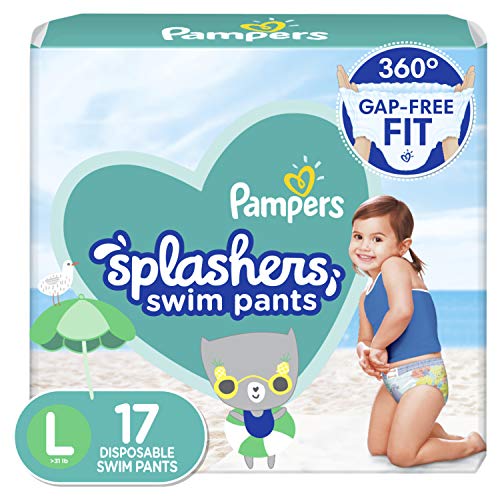Pampers Splashers Swim Diapers Size L 17 Count 0 belly baby and beyond