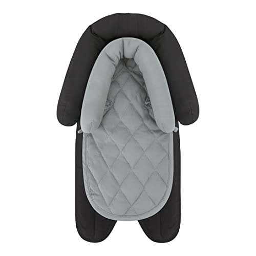 Pro Goleem Car Seat Head Support Infant Soft Infant Car Seat Insert 2 in 1 Carseat Head Support for Newborn Baby Car Seat Cushion Perfect for Car Seat Stroller Swing Bouncer Gray and Black 0 belly baby and beyond
