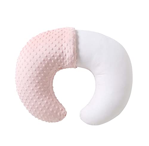 QUENESS Nursing Pillow and Positioner Breastfeeding Bottle Feeding Baby Sitting Support with Removable Ultra Soft Minky Cover Tummy Time Support for Baby Boys and Girls Lightpink 0 belly baby and beyond
