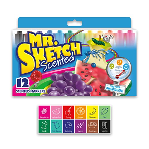 Sanford Mr Sketch Watercolor Markers Scented Assorted Colors Set Of 12 0 belly baby and beyond