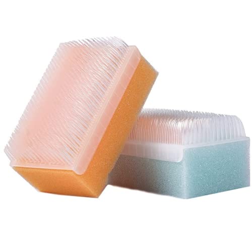 Scalp Scrubbie Sterilized Cradle Cap Brush 3 pk Sterile and Safe 2 in 1 Baby Brush and Baby Bath Sponge Baby Brush for Cradle Cap Treatment and Baby Bath Time 0 belly baby and beyond