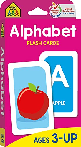 School Zone Alphabet Flash Cards Ages 3 and Up Preschool Letter Picture Recognition Word Picture Recognition Alphabet and More Cards Flash April 30 2019 0 belly baby and beyond