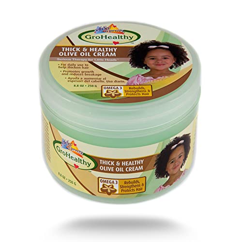 SofnFree nPretty GroHealthy Thick Healthy Olive Oil Cream for Hair Growth Reduces Breakage Rebuilds Strengthens Protects Hair for Healthy Shiny Longer and Thicker 88 oz Pack of 1 0 belly baby and beyond