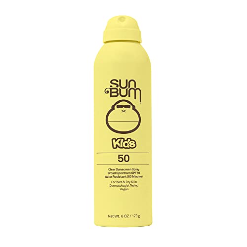 Sun Bum Kids SPF 50 Clear Sunscreen Spray Wet or Dry Application Hawaii 104 Reef Act Compliant Octinoxate Oxybenzone Free Broad Spectrum UVAUVB Sunscreen 6 oz 0 belly baby and beyond