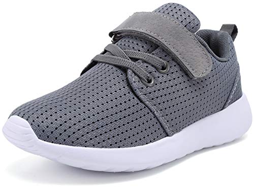 TOEDNNQI Boys Girls Sneakers Kids Lightweight Breathable Strap Athletic Running Shoes for Little KidsToddler 0 belly baby and beyond