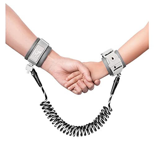 Toddler Harness Walking Leash Child Anti Lost Wrist Link Child Safety Harness Upgrade with Reflective65ft for Boys and GirlsNot Easy to Open Without Key Cool Black 0 belly baby and beyond