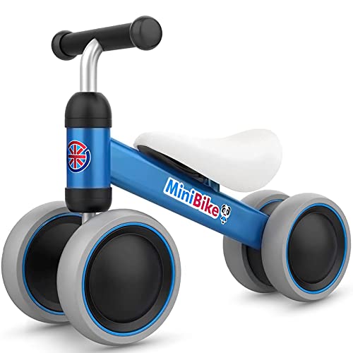 XIAPIA Baby Balance Bike Toys for 1 Year Old Boy Girl Gifts 10 24 Month Toddler Balance Bike with 4 Silence Wheels No Pedal Toddler First Bike First Birthday Gifts Christmas for Boys and Girls 0 belly baby and beyond