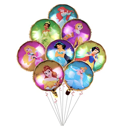 8PCS Disney Princess Foil Balloons For Girls Birthday Baby Shower Princess Themed Party Decorations 0 belly baby and beyond