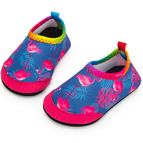 Apolter Baby Boys and Girls Swim Water Shoes Barefoot Aqua Socks Non Slip for Beach Pool Toddler Kids 0 9 belly baby and beyond