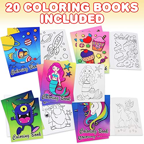 Assorted Mini Coloring Books for Kids Bulk Pack of 20 Small Color Booklets in 5 Designs Perfect Party Favors for Toddlers and Educational Art Gifts for Boys and Girls Ages 1 2 3 4 5 6 7 8 0 0 belly baby and beyond