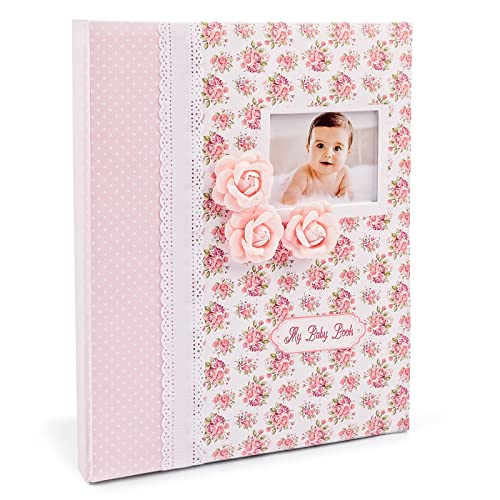 Baby Book Memory Keepsake Album Baby Girl First 5 Year Baby Book First Baby Book Memory Events Pregnancy to Age 5 Pink 0 belly baby and beyond