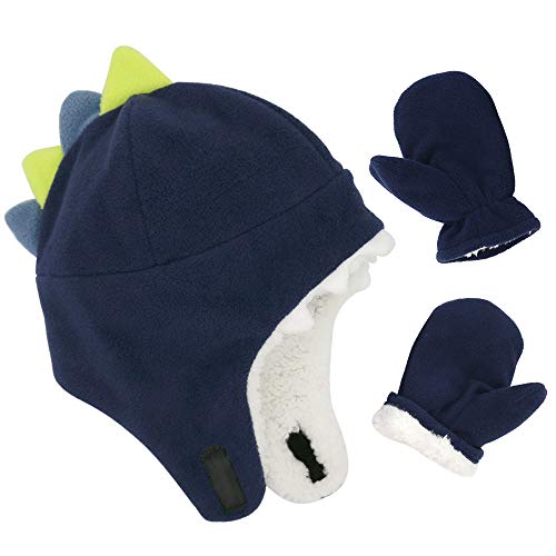 Baby Boy Sherpa Hats and Mittens Set Toddler Gloves Warm Fleece Winter Hat Baby Girl 0 belly baby and beyond