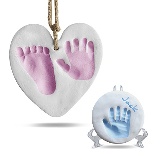 Baby Handprint and Footprint Kit Ornament Makers for Baby Girl Gifts Baby Boy Gifts Unique Memory Art Personalized Baby Gifts for Baby Registry Keepsake Box Nursery Decor 0 belly baby and beyond