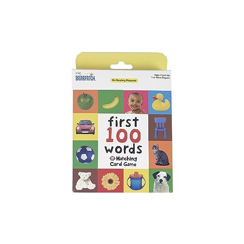 Briarpatch First 100 Words Matching Kids Early Learning Card Game Activities Travel Game for Preschoolers and Family Ages 2 0 belly baby and beyond