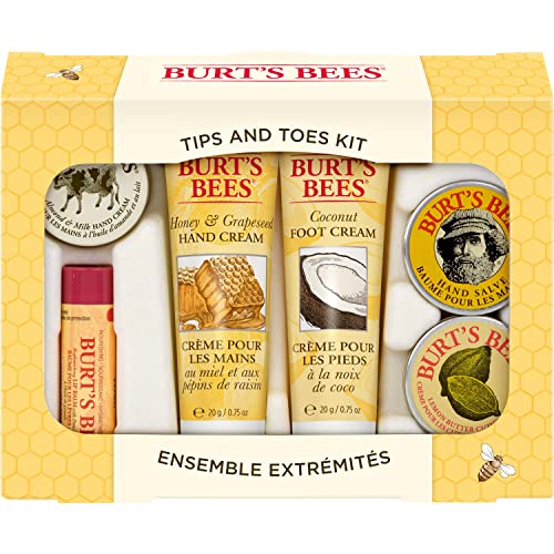 Burts Bees Gifts Ideas 6 Body Care Products Tips and Toes Set Moisturizing Lip Balm 2 Hand Creams Foot Cream Cuticle Cream Hand Salve 0 belly baby and beyond