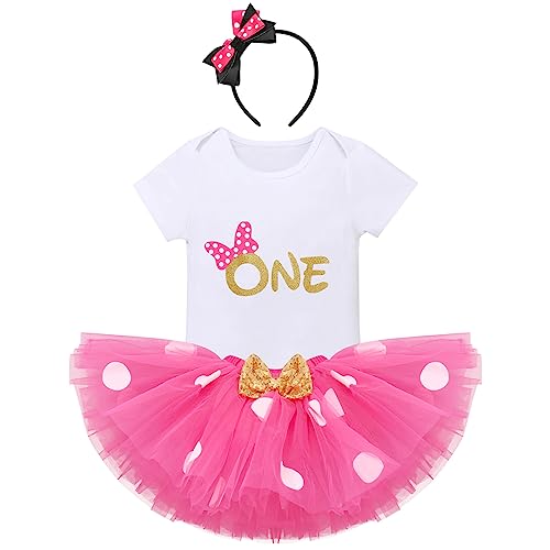 Cake Smash Wild One First Birthday Clothes for Baby Girls Polka Dots Romper Tulle Dress Ear Princess Outfits 0 belly baby and beyond