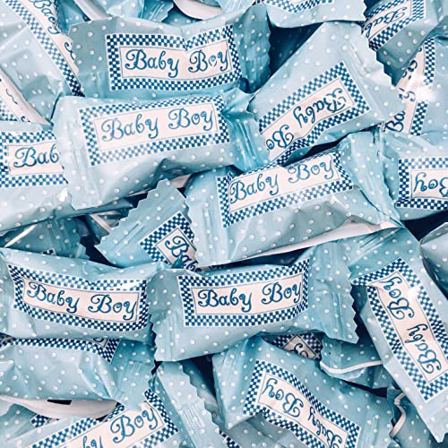 Candy Envy Baby Boy Buttermints 13 oz Bag Approximately 100 Individually Wrapped Mints Its a Boy Baby Shower Candy Baby Reveal Party Favors 0 belly baby and beyond