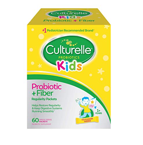 Culturelle Kids Probiotic Fiber Packets Ages 3 60 Count Digestive Health Immune Support Helps Restore Regularity 0 belly baby and beyond