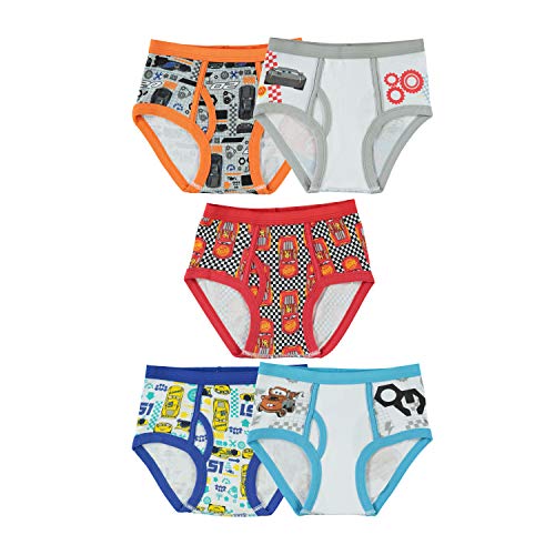 Disney Boys Pixar Cars 100 Combed Cotton Underwear with Lightning McQueen Mater Cruz more Sizes 18M 2 3T 4T 4 6 8 0 belly baby and beyond
