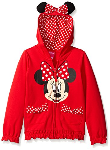 Disney Girls Minnie Polka Dot Bow Hoodie 0 belly baby and beyond