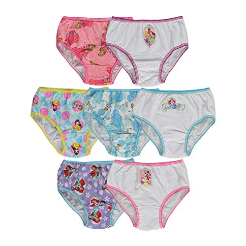 Disney girls Princess Underwear Multipacks With Favorites Cinderella Belle Ariel Aurora More in Sizes 23t 4t 4 6 8 0 belly baby and beyond