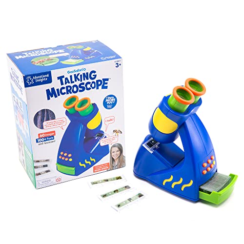 Educational Insights GeoSafari Jr Talking Kids Microscope Preschool Science Toy Featuring Bindi Irwin Gift for Boys Girls STEM Science Toy Ages 3 0 belly baby and beyond