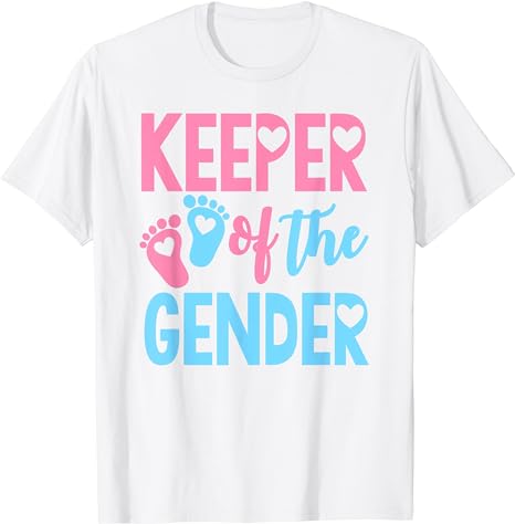 Gender Reveal Keeper of the Gender T Shirt Gender Reveal T Shirt 0 belly baby and beyond