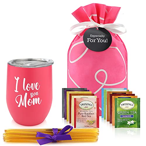 Gifts For Mom Mom Gifts Tea Set Gift Basket For Women Birthday Gifts For Women Mom Birthday Gifts or Mothers Day Gifts in Beautiful Gift Box includes Tea Cup 12 Tea Bags All Natural Honey 0 belly baby and beyond