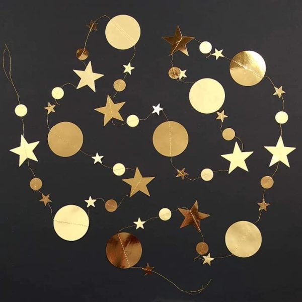 Gold Twinkle Little Star Party Garlands Glitter Hanging Moon Stars Decorations Kids Birthday Bday Baby Shower Wedding Ramadan EID Graduation Party Supplies 0 0 belly baby and beyond