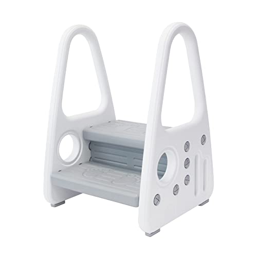 Gupamiga Toddler Step Stool for KidsToddler Step Ladder for Step Stool for Bathroom Kitchen and Toilet Potty Training Learning Helper with Handles Two Floors 0 belly baby and beyond