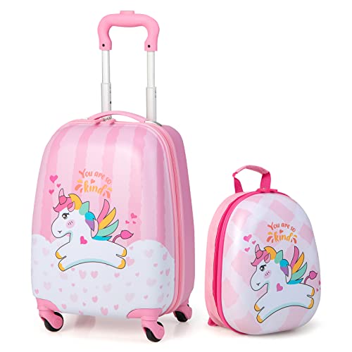 HONEY JOY 2 Pcs Kids Carry On Luggage 0 14 belly baby and beyond